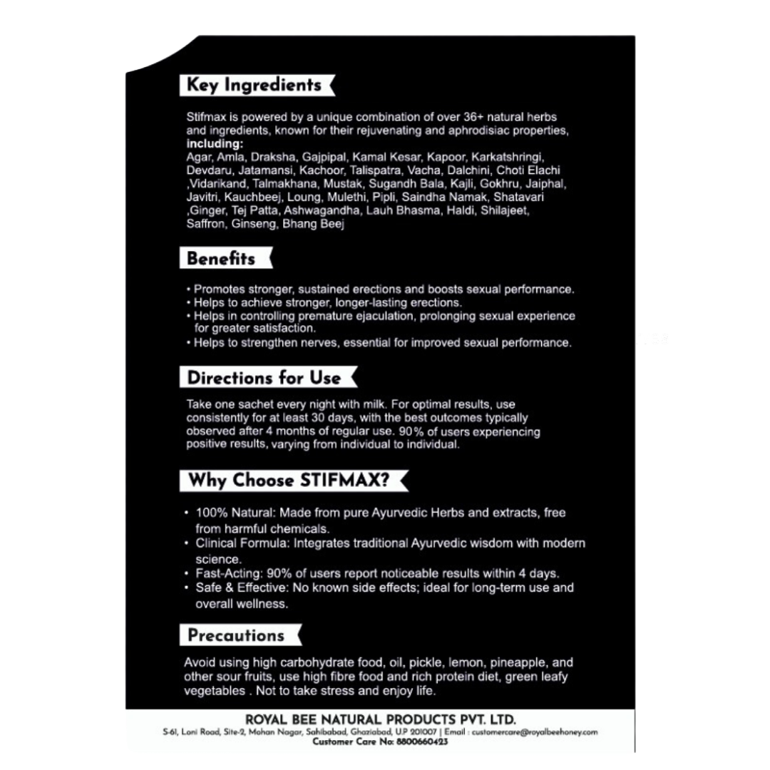 Stifmax – Ayurvedic Supplement for Strength 2 Weeks Supply